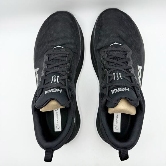 Hoka Womens Gaviota 5 Running Sneakers US 12 Wide Black Athletic EUC - Picture 10 of 14